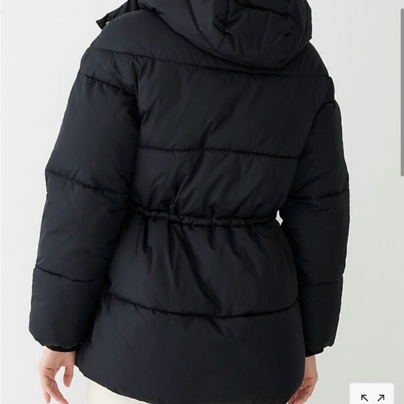 J. Crew New Chateau Puffer Coat - Size Small- Item BM538 - NWOT - Nutmeg color - Picture 2 of 4